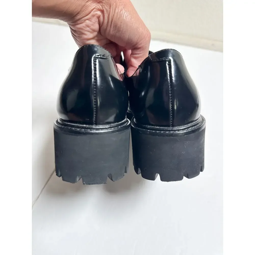 Jeffrey Campbell Black Patent Mary Jane Platform Lug Soles